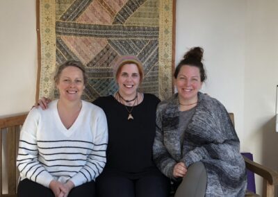 retreat guests with Whitney